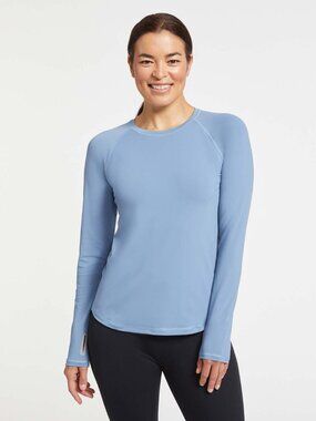 Solbari Long Sleeve Rashguard UPF50+ Dusk Blue XS NWT